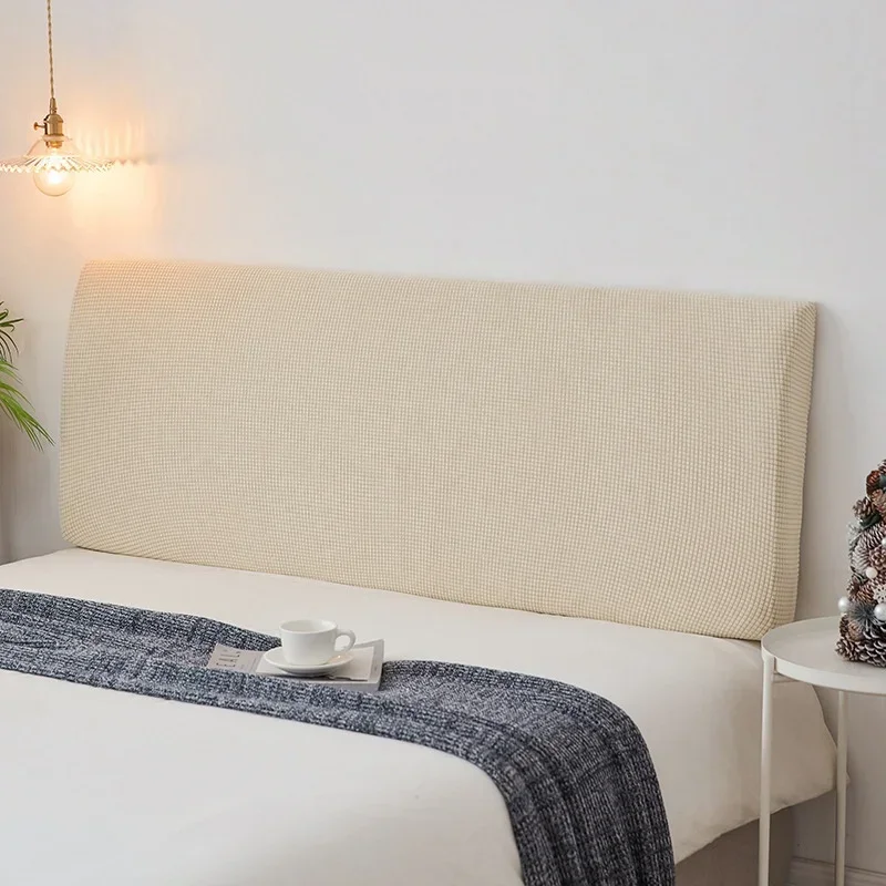 Cabecero de Cama elástico de Color sólido, cubierta trasera Para Cama Queen, cubiertas antipolvo, cubierta de cabecera de Cama todo incluido
