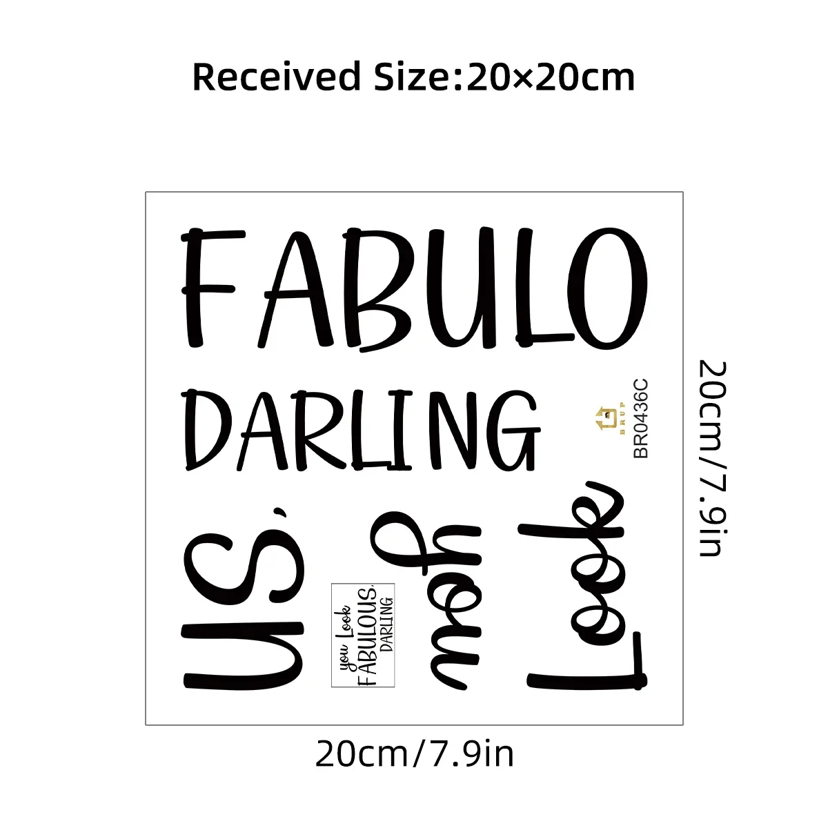 1 قطعة الإنجليزية "أنت تبدو رائعة جريئة" لطيف النص ملصقات الحائط مرآة الحمام غرفة الاطفال ديكور غرفة المعيشة غرفة نوم الديكور #5