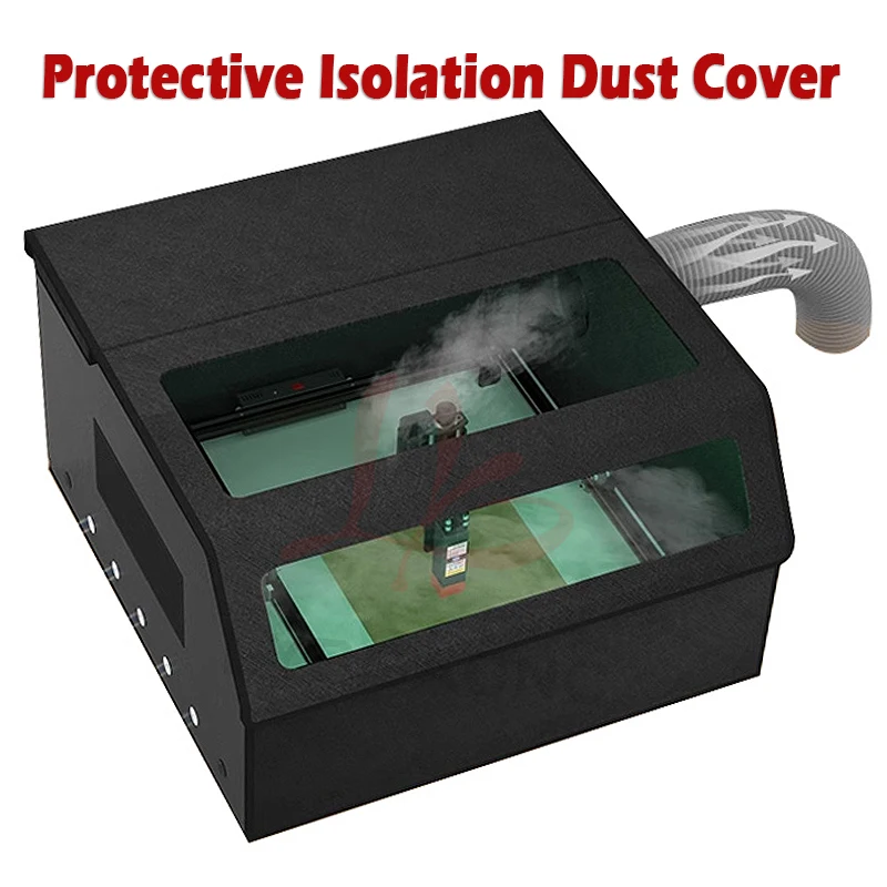 DIY Portable Folding Protective Isolation Dust Cover Mini Laser CNC Engraving Marking Machine Smoke Exhausting Flame Retardant