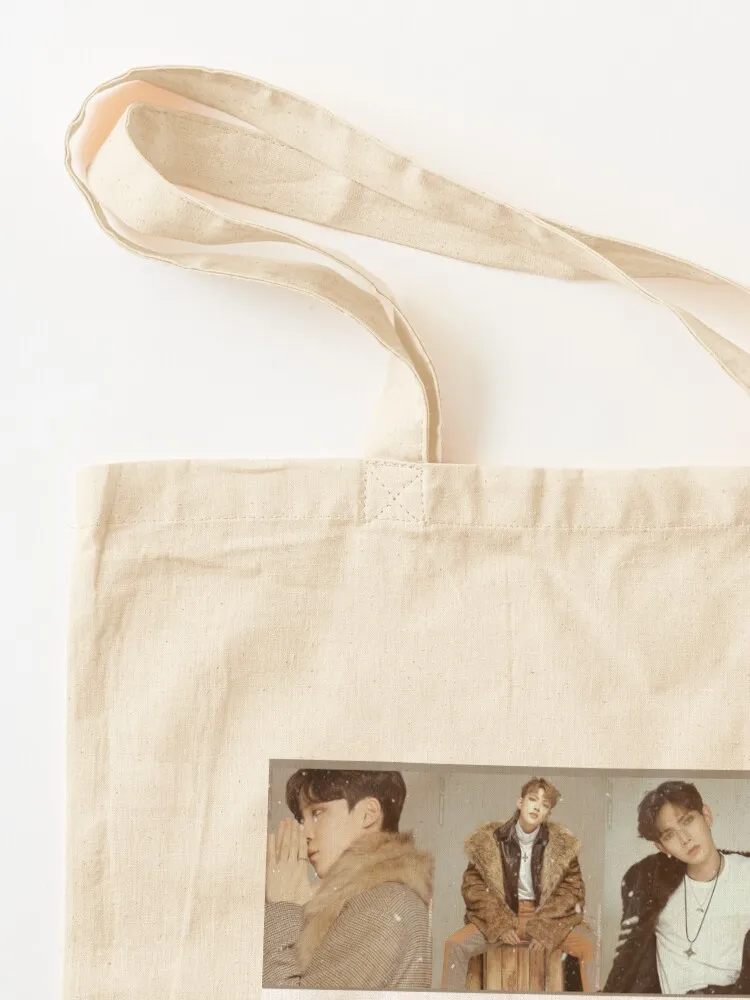 ATEEZ -8 يجعل 1 فريق حمل حقيبة تسوق حقيبة عربة كيس صب فام حقيبة قماش حقائب الشاطئ النسائية #3