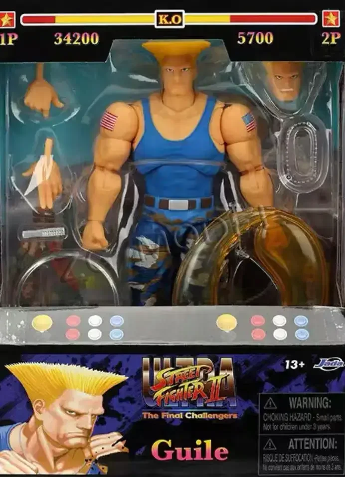In Stock Original JADA TOYS Street Fighter Cammy Red Ken Guile Dee Jay Blanka Sagat Chun Li Gray Ryu M Bison Dhalsim Model Toy view 4
