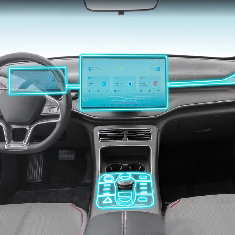 

For BYD Destroyer 05 2022-2023 car Interior Center console transparent car suit TPU protective film Anti-scratch Car Accessories