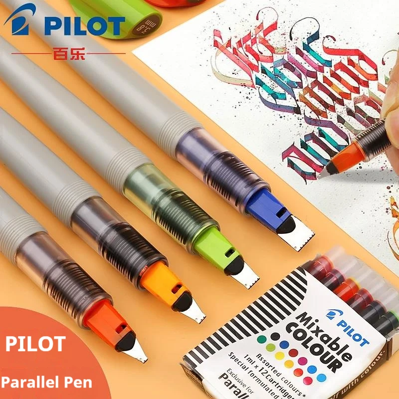 Japan Pilot Parallel Pen,1.5mm~6.0mm Multiple specifications Calligraphy Fountain Pen Chisel Italic Nib For Gothic&Italic Script