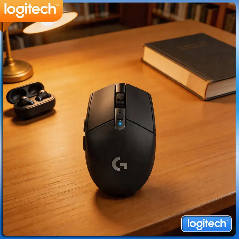 Logitech G304 Wireless Mouse 12000 DPI HERO Sensor LIGHTSPEED 1ms 9-Month Battery Portable And Compact Gamers