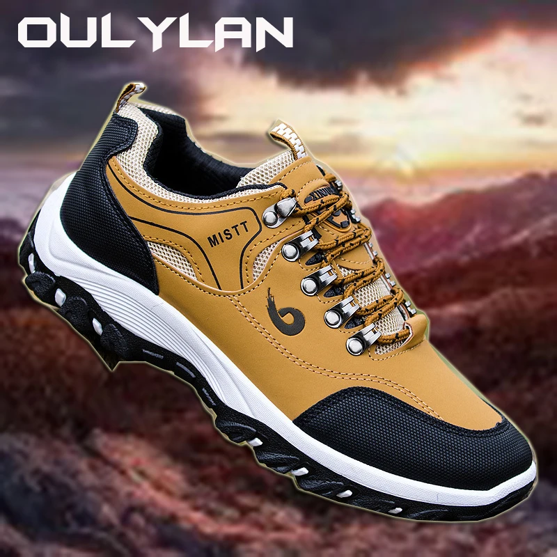 Fashion Outdoor Mountaineering Shoes for Spring Autumn Winter Men Sports Leisure Shoes Hiking Running Shoes Tourism Men's Shoes