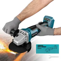 1000W Brushless Angle Grinder 125mm 4 Gears Cordless Cutting Polishing Machine Woodworking Power Tool For Makita 18V Battery