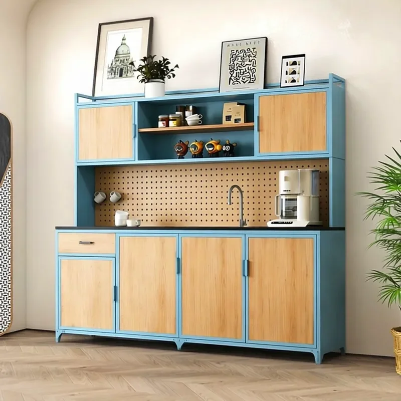 Industrial Style Washbasin Cabinet Combination Multi-functional Tea Sideboard Dining Storage Unit Custom Sink Vanity Locker