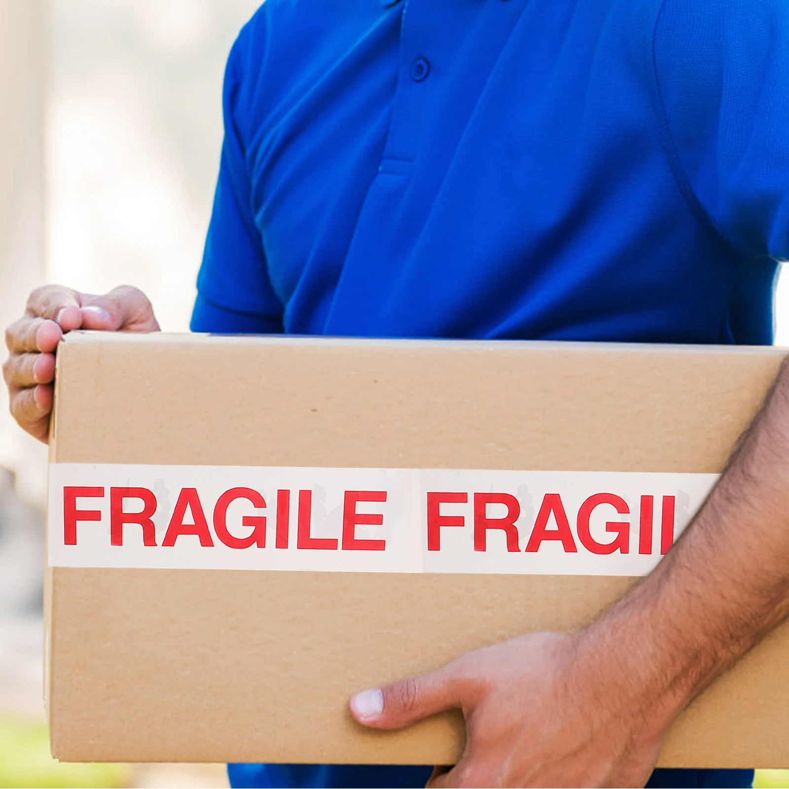 3 Rolls Fragile Warning Tape Packing Boxes Heavy Duty Fragile Stickers Label for Shipping Moving Adhesive Packing Tape