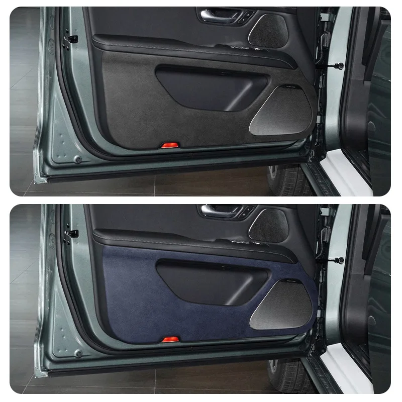 Suitable For  AITO M5 2022 2023  Suede Anti-kick Mat For Car Door Doorsill Strip Protective Mat