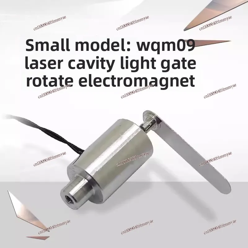Small self-resetting shutter electromagnet for laser 45 degrees right-handed