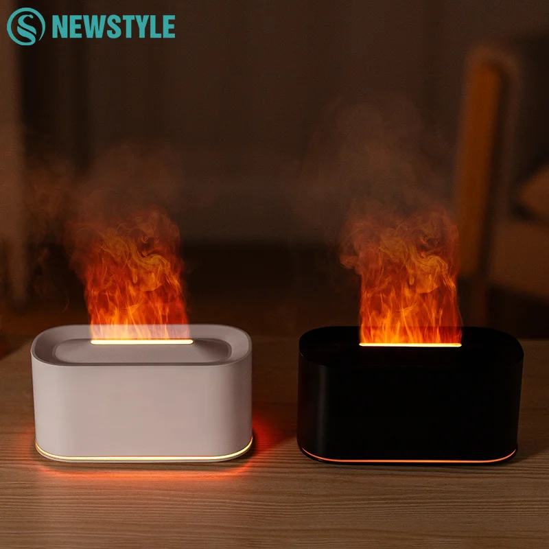 

Ультразвуковой увлажнитель воздуха с пламенем, красочный ночник, машина для ароматерапии, USB-машина для ароматерапии с эфирным маслом для использования в спальне