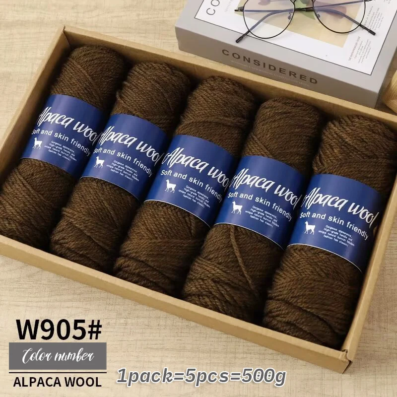 500 g alpacawolgaren, grof garen, handgeweven om warme en modieuze truien, windjacks, jassen, sjaals, hoeden, garen te maken