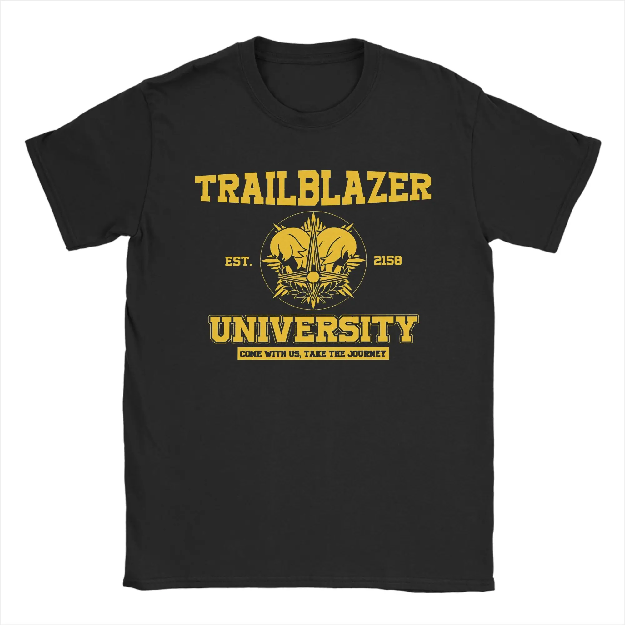 Honkai Star Rail Trailblazer University T Shirt Summer Leisure T Shirts Men Cotton O-Neck 4XL 5XL 6XL Tees Short Sleeve Tshirt