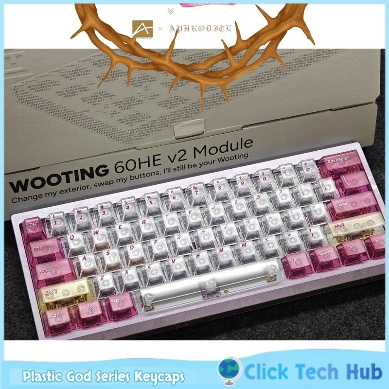 Aphrodite Keycaps Glass Mist Transparent Keycaps Plastic God Series Sword Keycaps Cherry Keycaps Mechanical Keyboard Keycaps