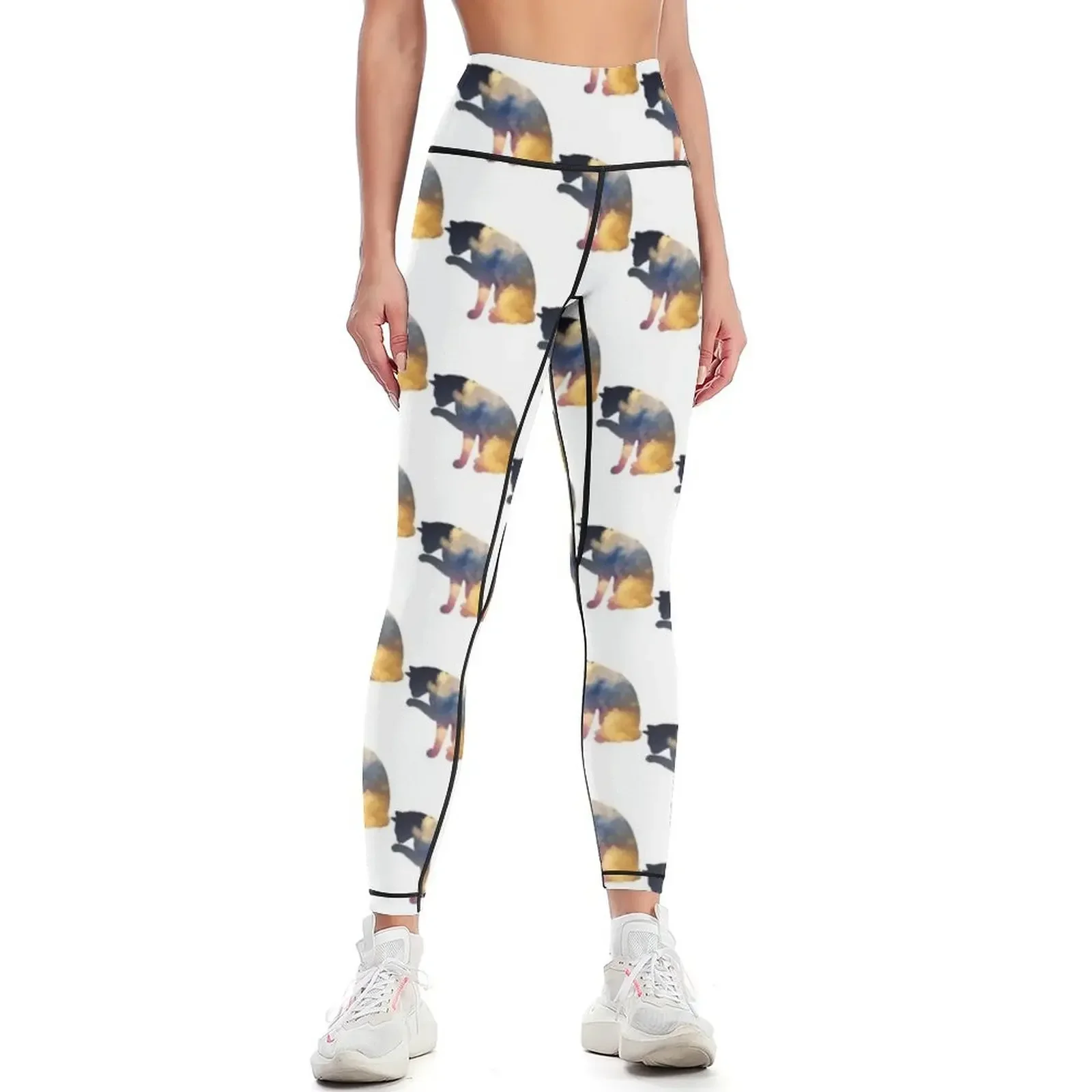

Cloud Cat Leggings Women's tights gym's clothing sports for gym fitness set gym Womens Leggings