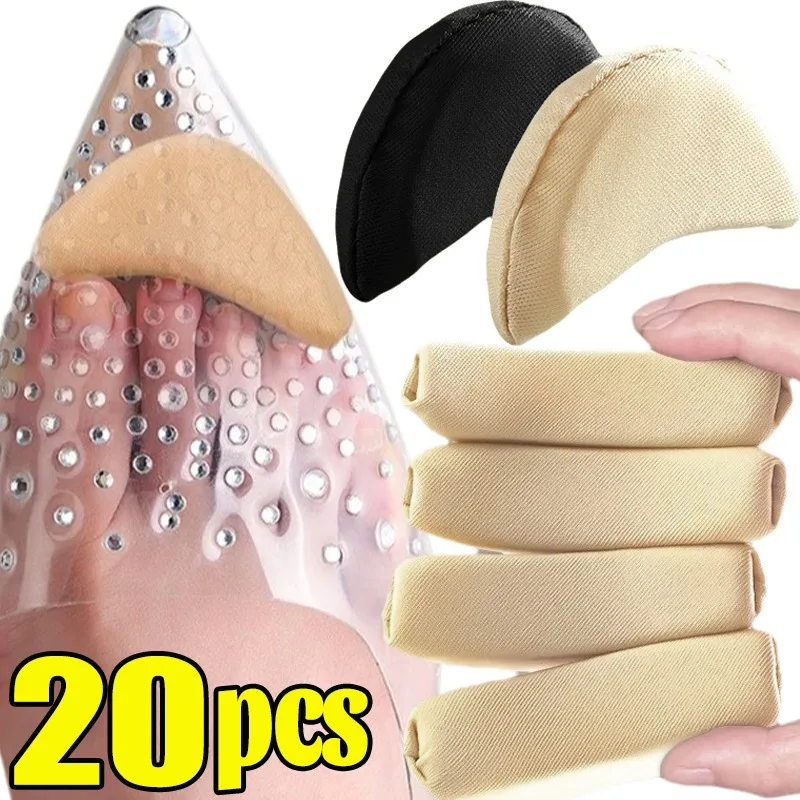 

2/20pcs Soft Sponge Forefoot Insert Pads Women High Heel Pain Relief Shoe Palm Cushion Toe Front Filler Pad Adjustable Insoles