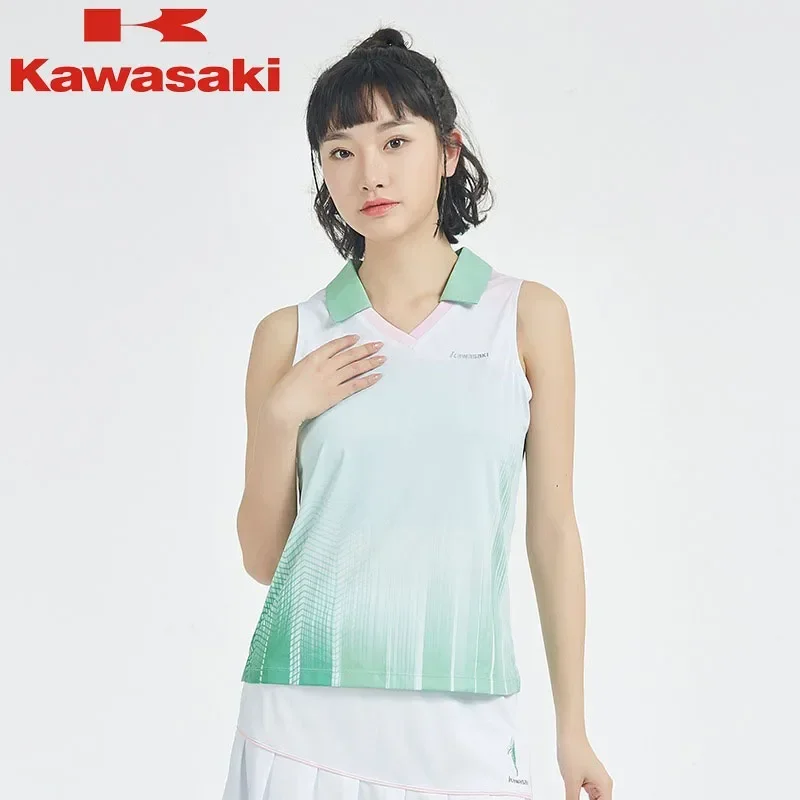 Kawasaki Badminton Clothes Blue And White Porcelain Series T-shirt Tennis Vest Short Skirt Suit Sportswear Casual Training Wear