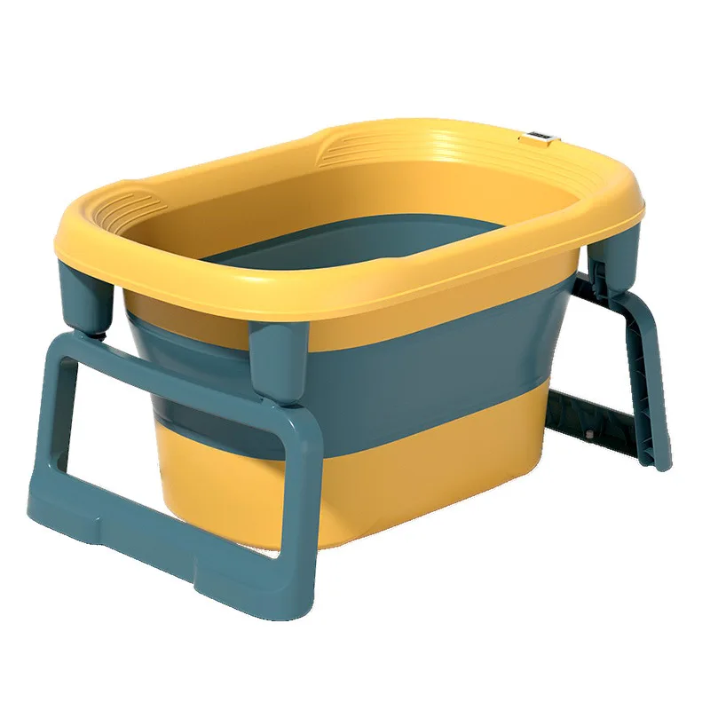 Baby Oversized Folding Tub, Children Swimming Bath Bucket, Newborn Children Bath Bucket, Basin of Bath, Can Sit Lie