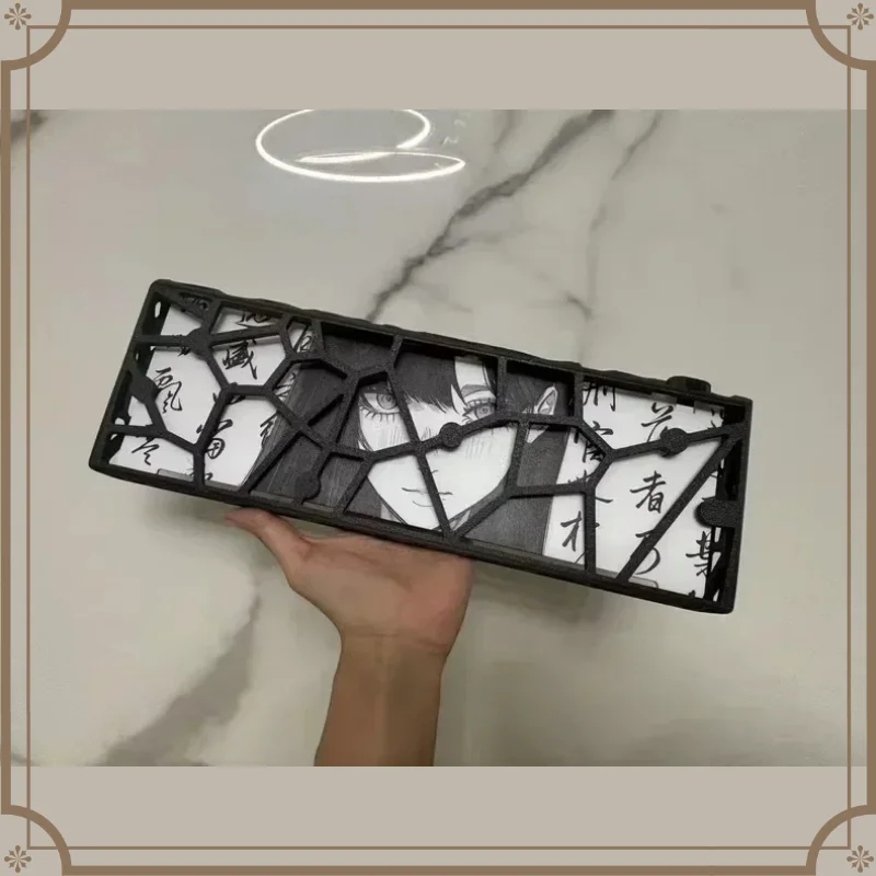 Holy60 Keyboard Base Plate Custom Anime Keyboard Plate Acrylic Case for GH60/mad60/Wooting/rakka Keyboard Plate Gamer Accessory