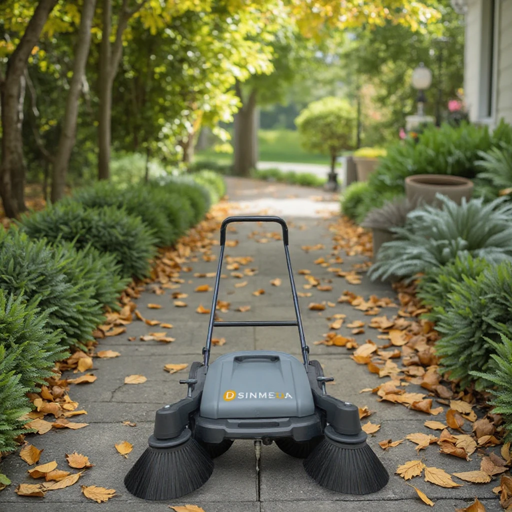 

Electric Walk-Behind Sweeper for Home Restaurant Hotel Printing Shop Use Automatic Cleaning Motor Engine Brush New Condition