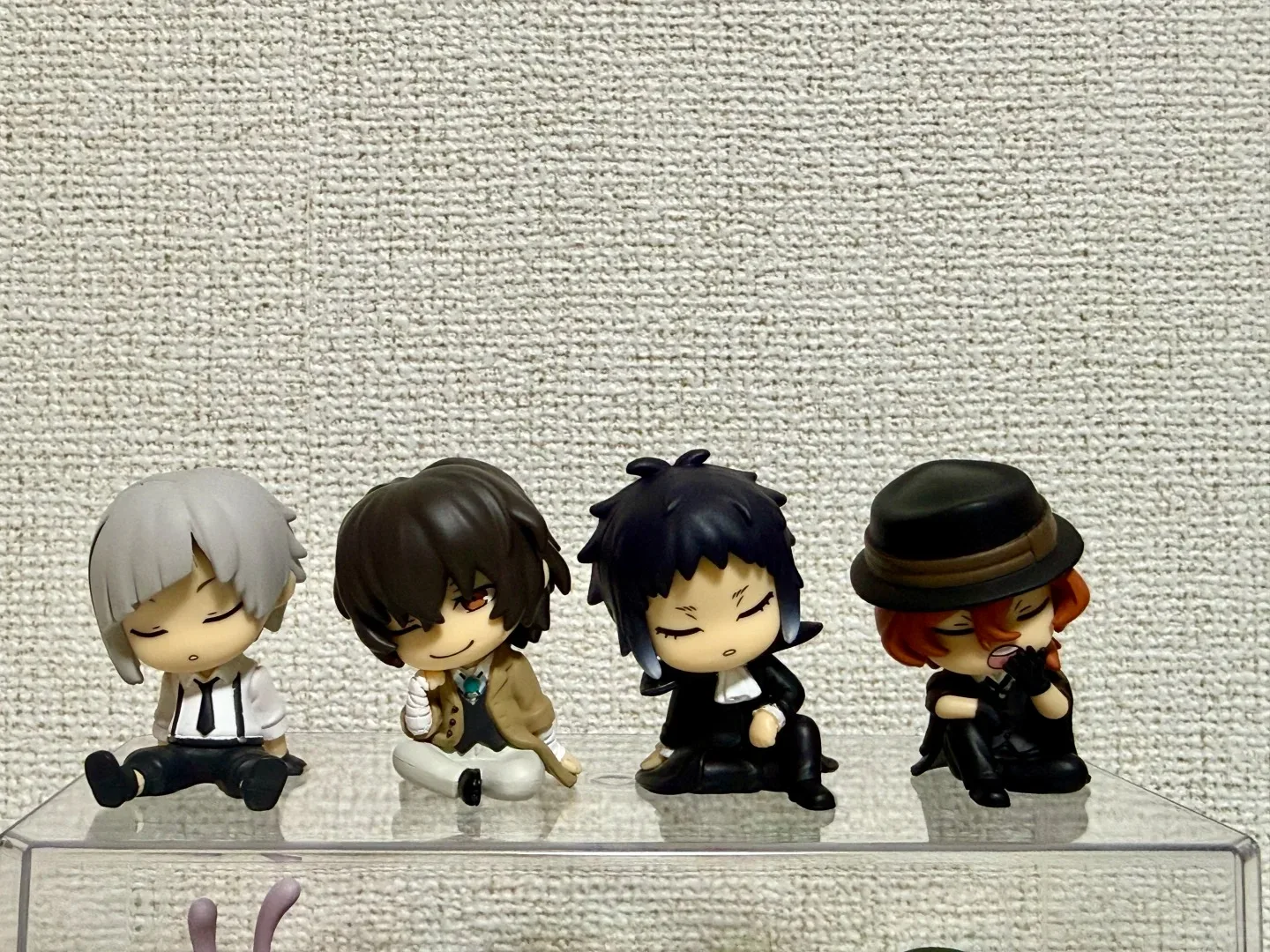 Tomy Gashapon Bungo Stray Dogs Nakajima Atsushi Sitting Mini Figure Anime Collectible Figurine Desktop Ornament For Adult Fans - view 5