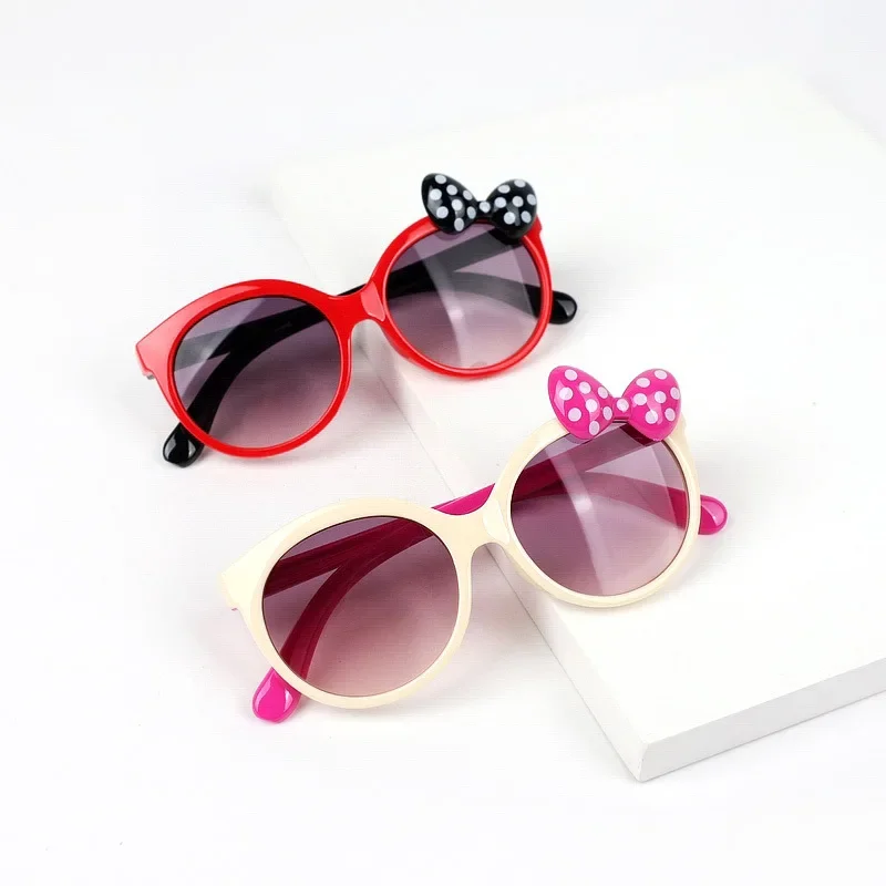 Vintage Sunglasses Protection Classic Kids Girls Boys Cute Animal Cartoon Bow Sunglasses Outdoor Sun Protection Children Lovely