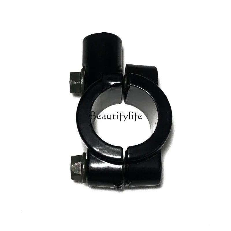 

Black mirror seat motorcycle handle modification accessories, outer hexagonal M8 handle fixed mirror seat