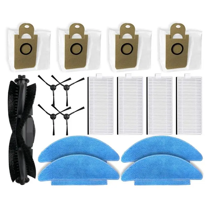 

AEE4-для Robojet X-One 2 Pro, запасные части, аксессуары, основная боковая щетка, фильтр Hepa, швабра, тканевый мешок для пыли