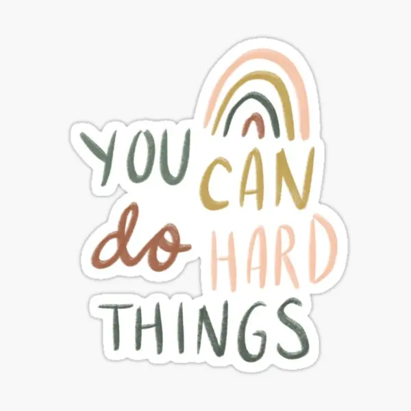 You Can Do Hard Things  5PCS Stickers for Laptop Stickers Home Room Kid Decorations Decor  Luggage Water Bottles Wall