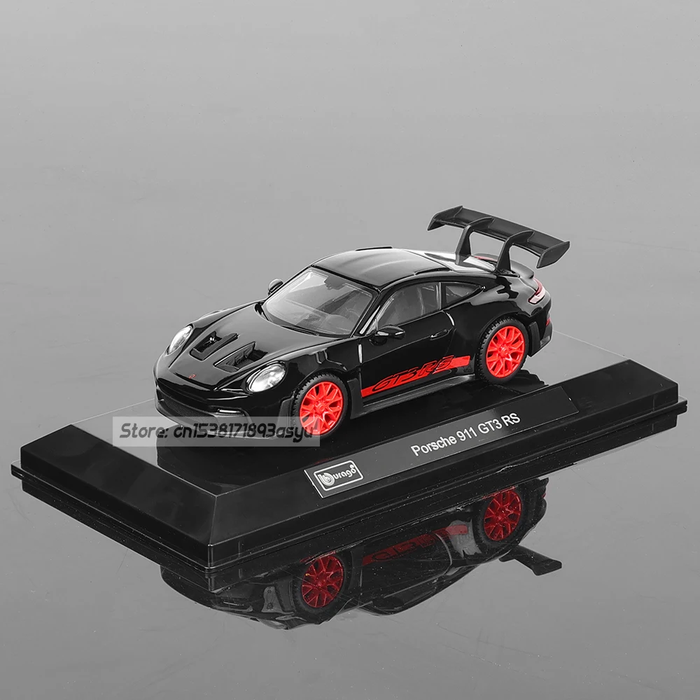Bburago 1:43  Porsche 911 GT3 RS Audi Alpha Romeo racing model simulation car model alloy car toy male collection gift