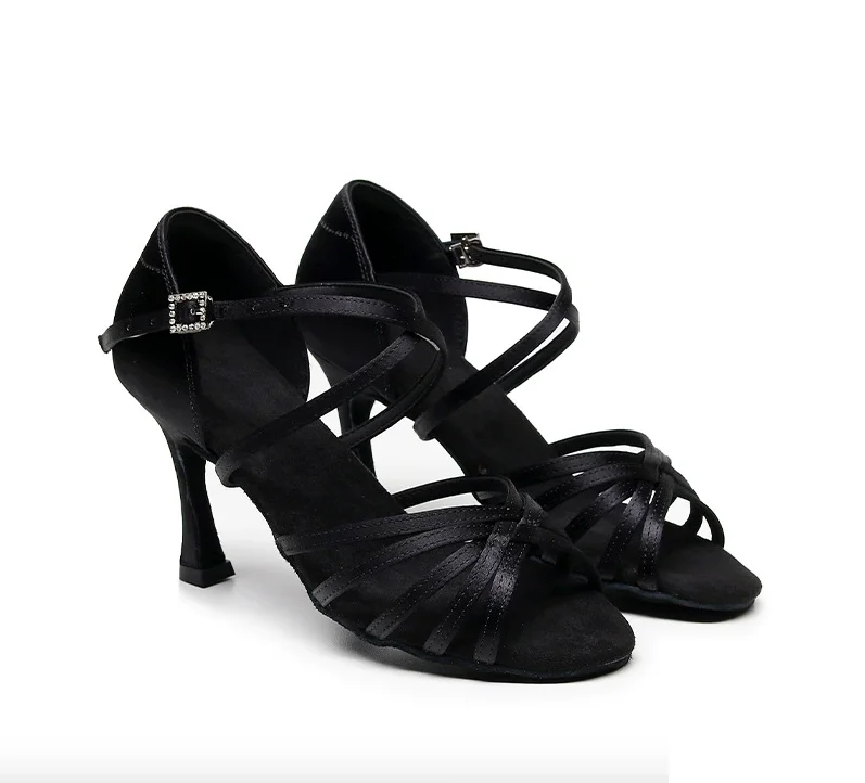 Woman shoes Latin dance shoes, adult soft soled mid high heels, dance shoes, practice shoes Dance shoes woman