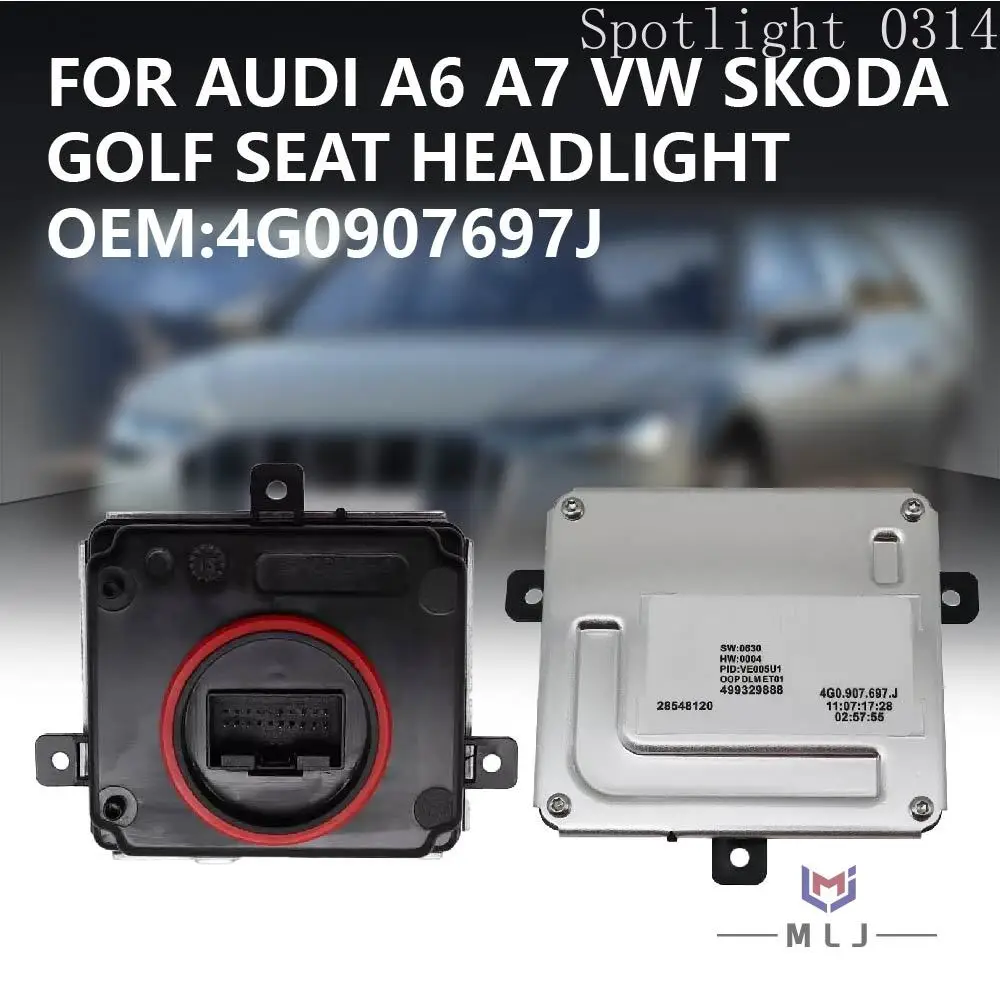 

4G0907697J Для Audi A6 A7 Seat Volkswagen Golf: Модуль управления светодиодными ДХО и балластом фар, блок управления Angel Eye, автомобильные аксессуары