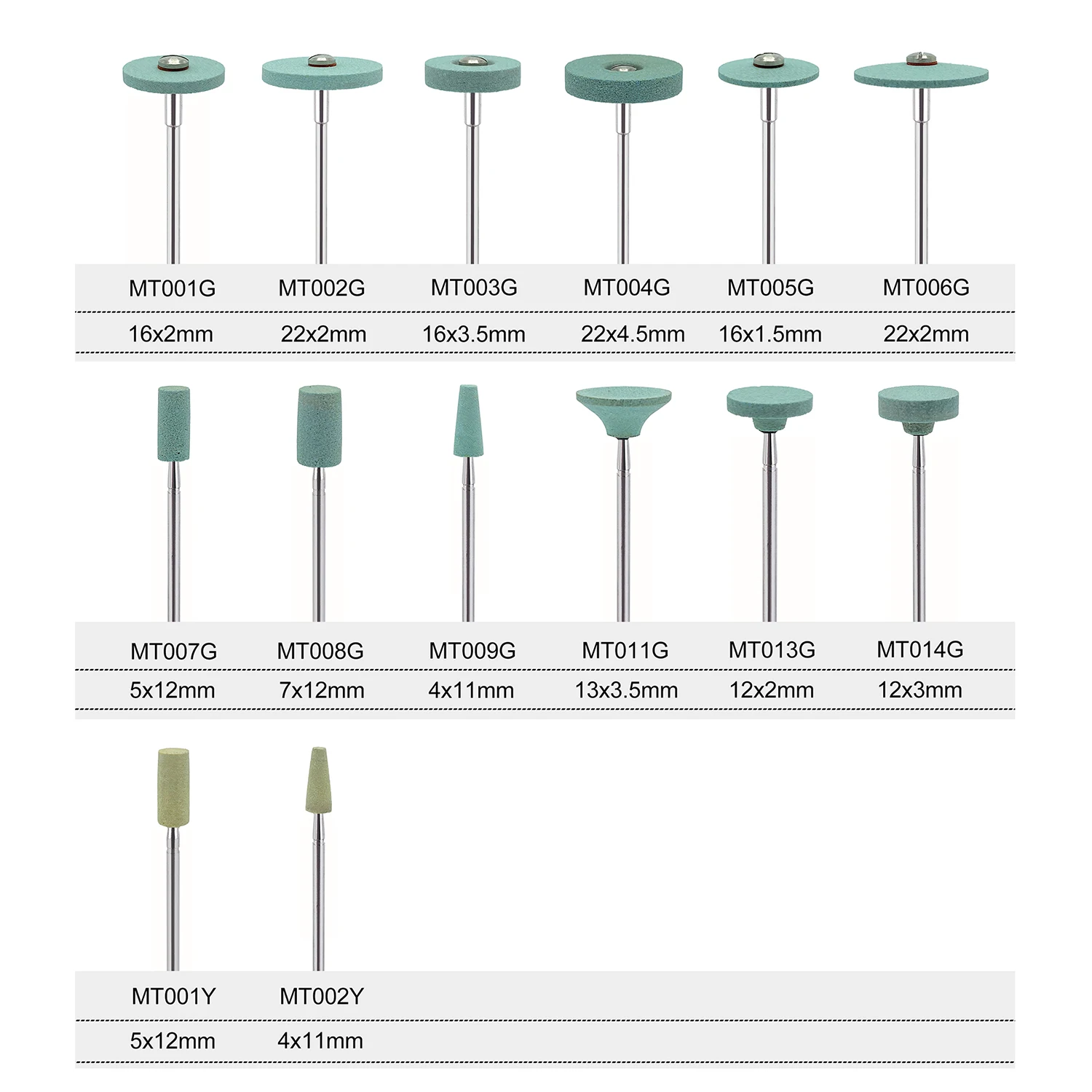 WellCK Dental Ceramic Diamond Polisher Grinder Dentist Lab Grinding Stones Polish for Zirconia Porcelain Crown Polishing Tools