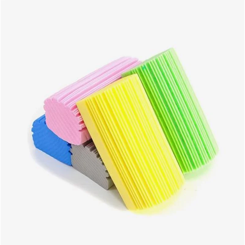 5PCS Damp Clean Duster Sponges Reusable Damp Dusting Sponge Household Cleaning Sponge for Blinds Glass Window Track Grooves