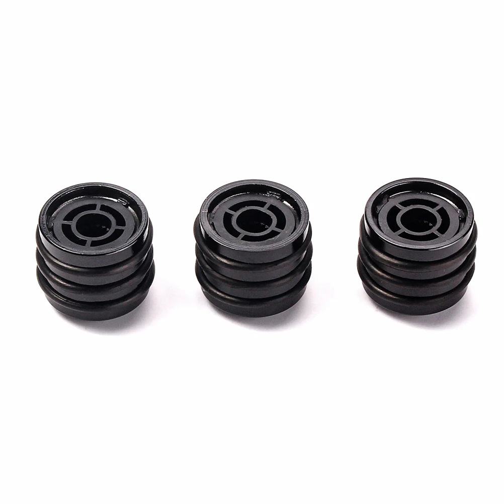 

3Pcs Guitar Control Knobs Volume Dome O-Ring Replacement Parts Durable for Electric Guitar Bass Black Control Knobs Cap