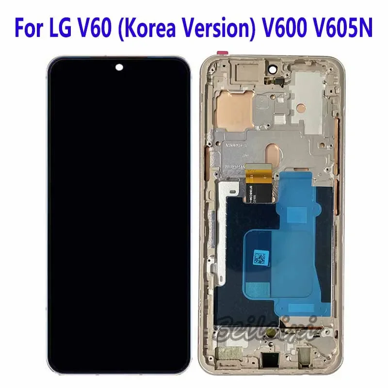 For LG V60 ThinQ 5G UW V600 V605N V600VM V600TM V600QM5 LCD Display Touch Screen Digitizer Assembly Replacement Accessory