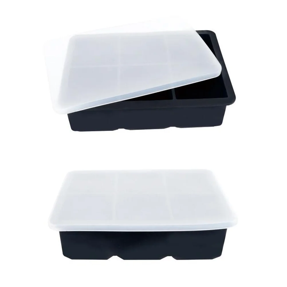 

2Pcs Ice Cube Mold Thick Silicone Flexible Easy Release for Kitchen Bar Restaurant DIY Ice Making Mold