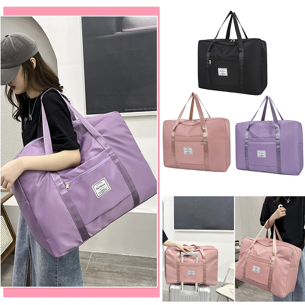 Women Overnight Luggage Bag Large Capacity Duffle Tote Bag Multifunctional Weekend Handbags Waterproof Fashion Outdoor Bag