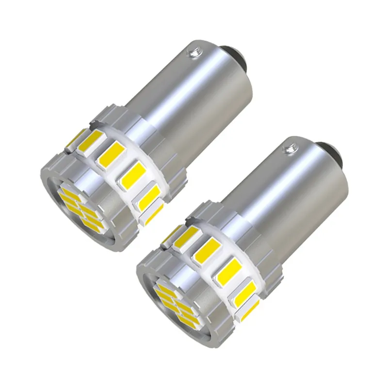 OBOLED 10 pcs BA9S Led Canbus T4W T11 Wedge W5W 3014 Chips 18Led Interior Lamp Bulb T2W T3W H5W Parking DRL License Plate Light