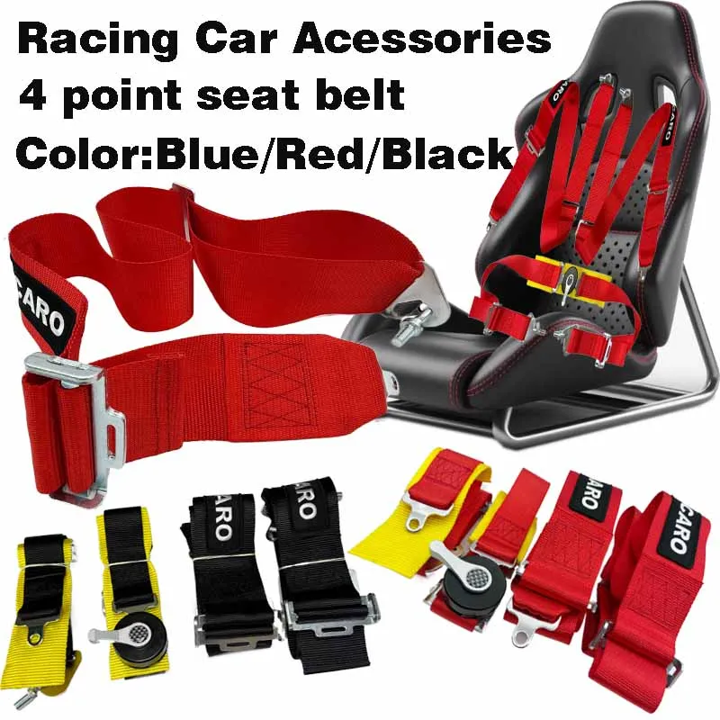 

New Seat Belt Style Competition 4 Point 3" Seat Belt Blue Racing Harness safety belt seat harness with Camlock Car modified part