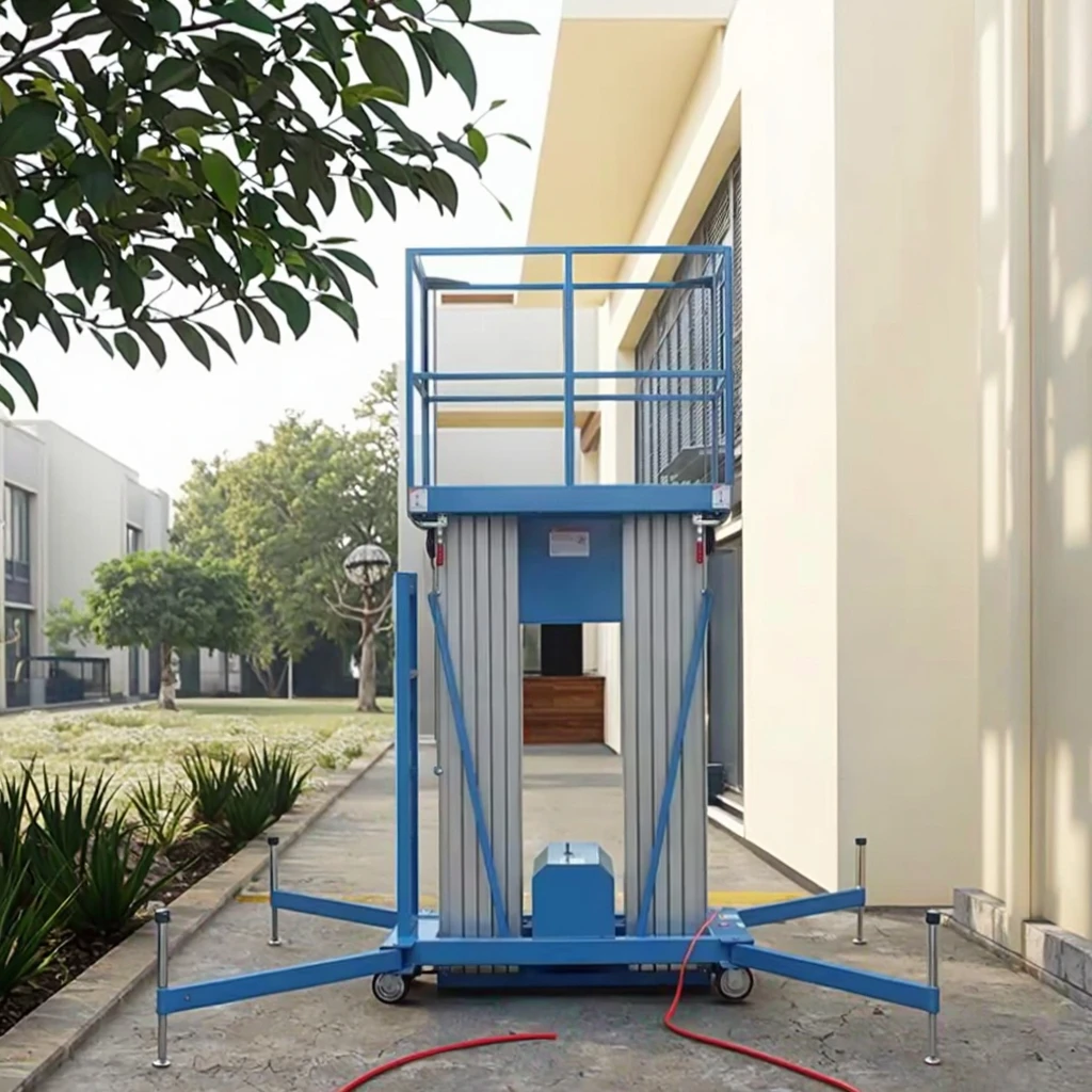 High Altitude Mobile Work Platform New Aluminum Alloy Lift With Chain Sling For Cleaning Installation And Maintenance