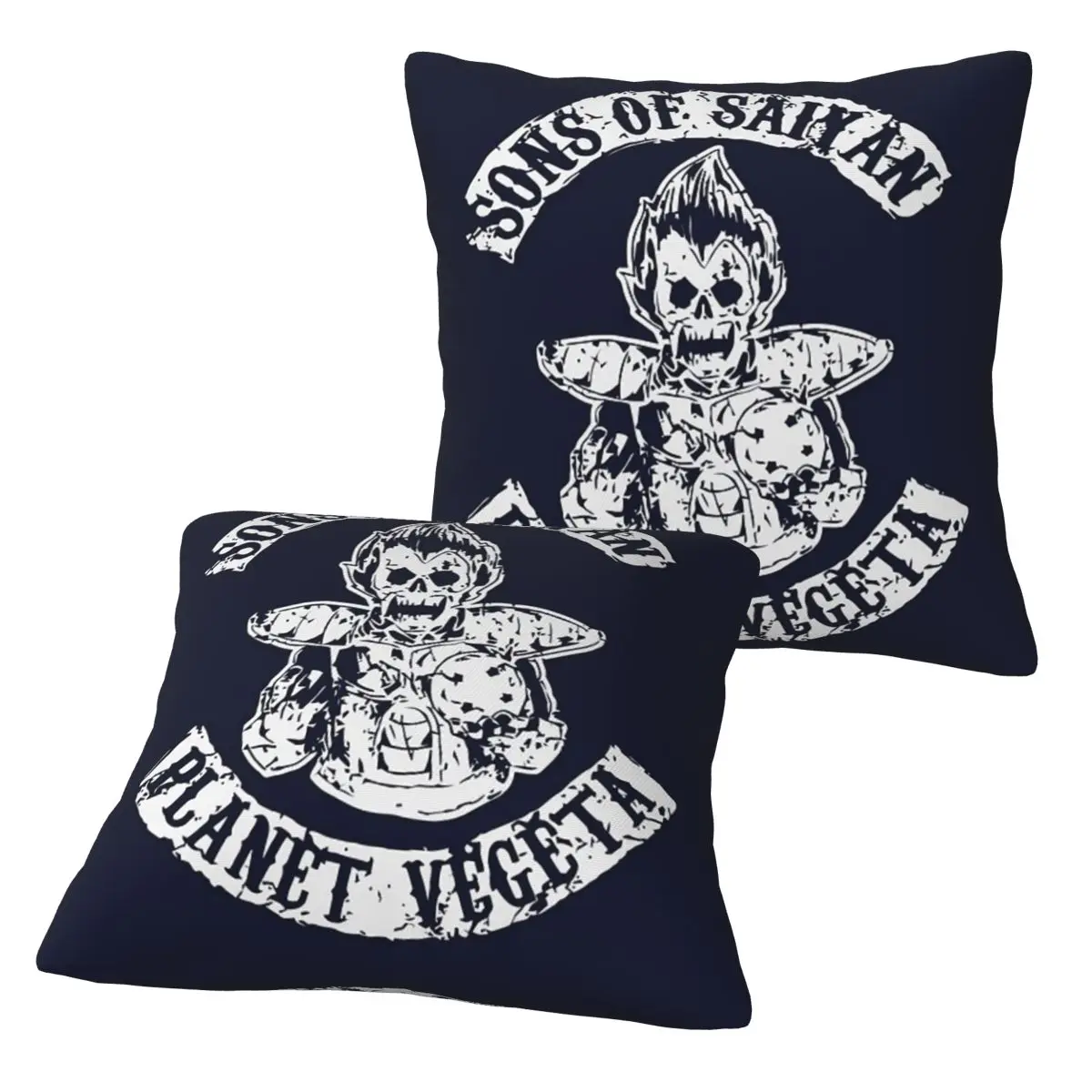 S-SOA S-Sons Of A-Anarchy 2 pcs Square Pillowcase Pillow Cover Cushion Zip Decorative Comfort Throw Pillow for Home Car