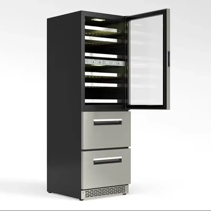 Commercial and Household Dual-use Embedded Wine Drawer Refrigerator All-in-one Constant Temperature