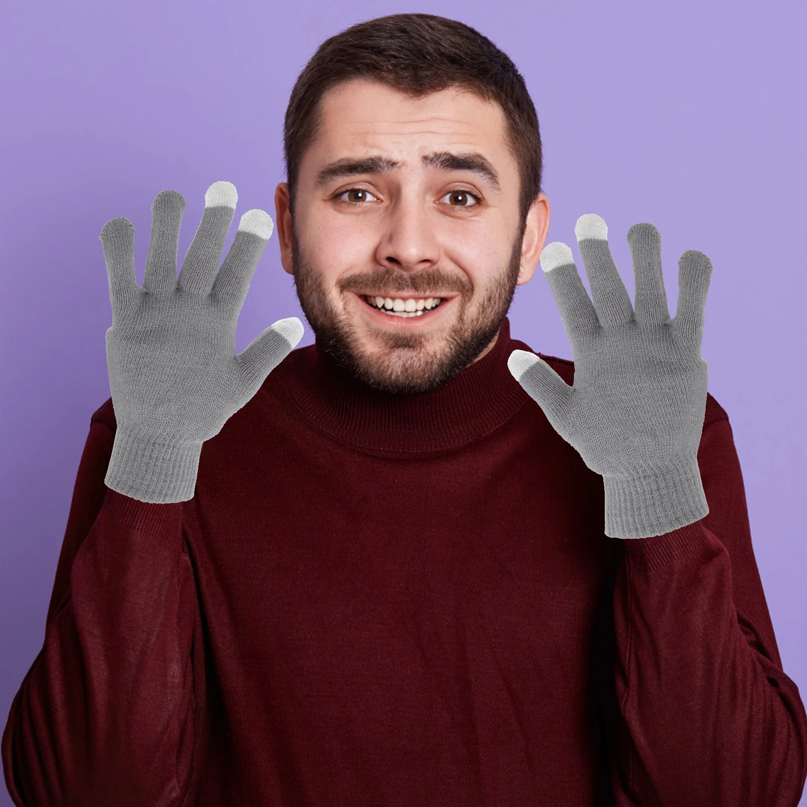 

USB Waterproof Heating Gloves Touch Screen Heated Hand Warming Winter Women Cotton