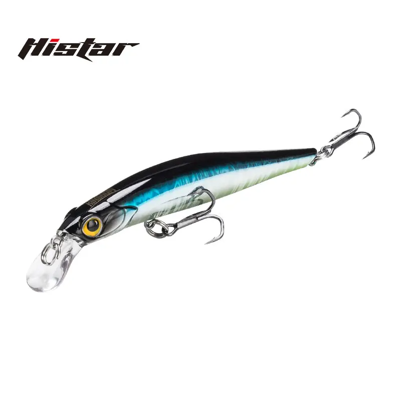 

Histar Long Casting 80mm 105mm ABS High Grade Plastic Sinking Action Hard Bait 9506/Brave Minnow Fishing Lure