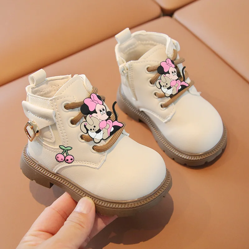 

Mickey Mouse Autumn Winter Children Board Shoes Soft Sole Casual Shoes Boy Girl Light Toddler Shoes disney Baby first walkers