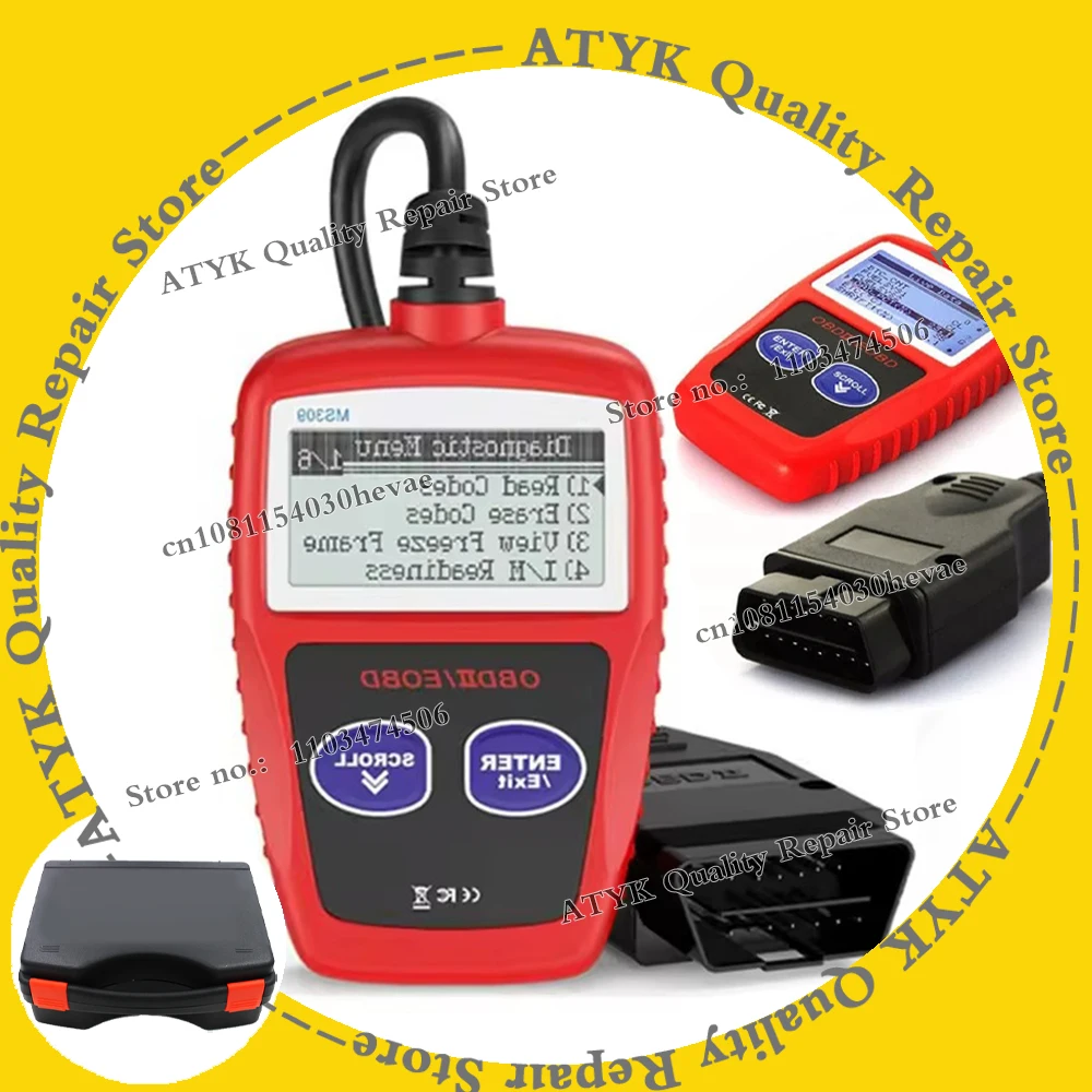 New MS309 Auto Diagnostic Tool OBD2 Scanner Code Reader Car MS 309 OBD 2 Car Diagnostic Engine Better Than ELM327