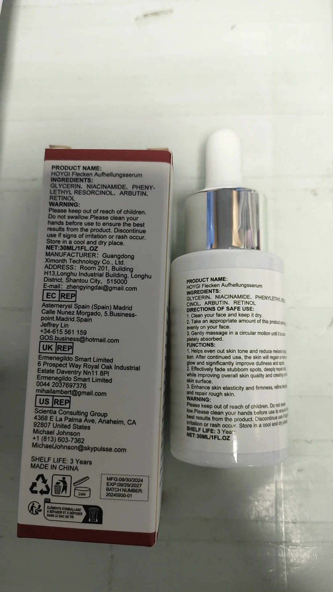 Face care essence cleanses and brightens skin care, moisturizes and moisturizes essence