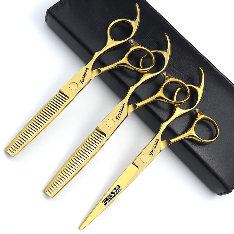 SHARONDS Hairdressing Professional Scissors Specialized Barber Thinning Shears 6 Inch Hairdresser Dedicated Cliper Hair Scissors