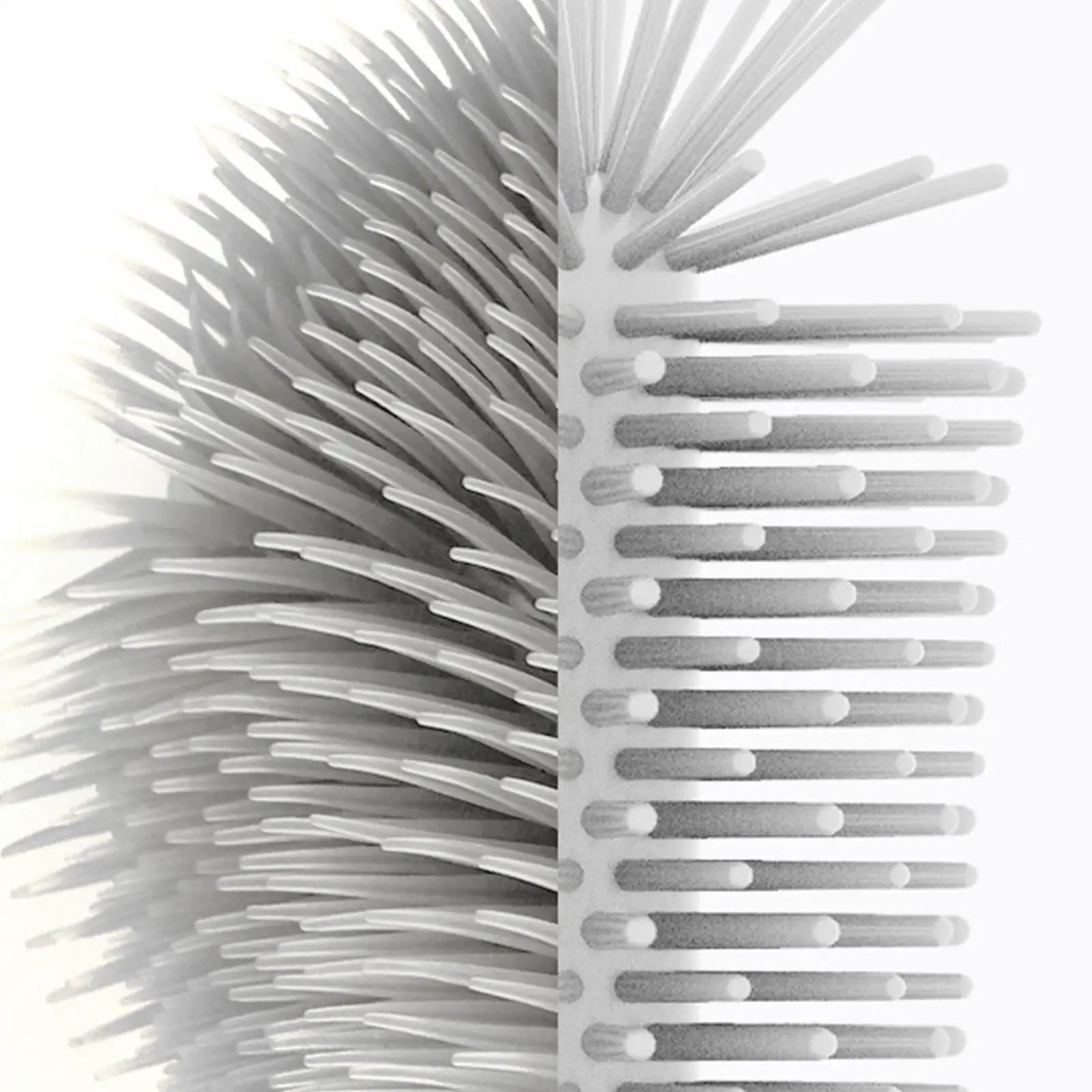 

Baby Bottle Brush Set Flexible Silicone Cups Cleaning Tools Water Bottle Cleaner Brush For Lids Straws Nipple Breast Pumps